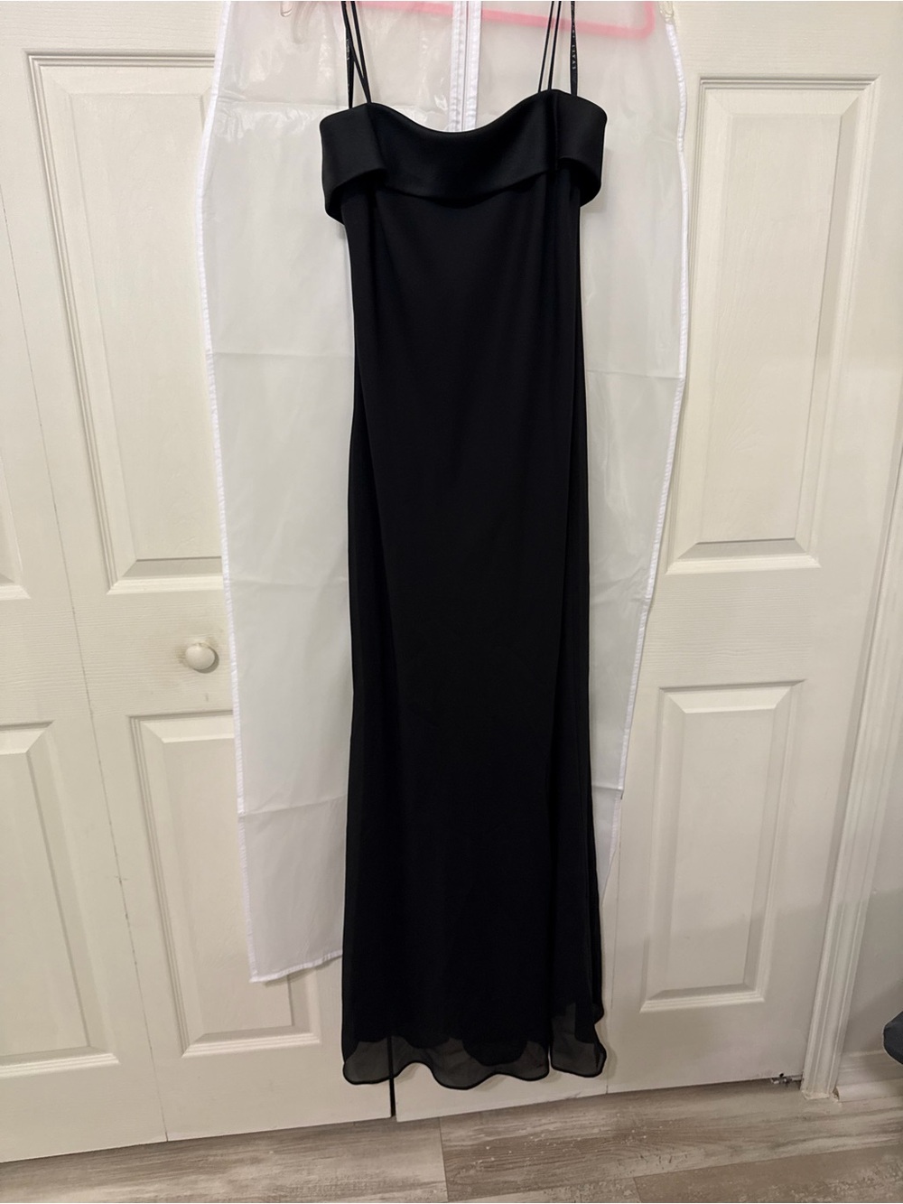 Niki by Niki Livas Spaghetti Strap Black Polyester Dress